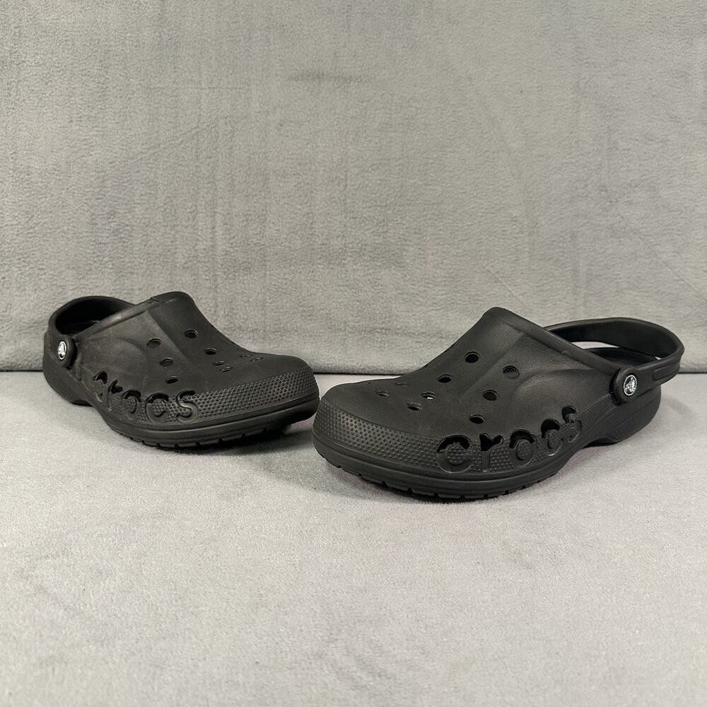 Crocs Baya Clogs Waterproof Black Slip On Sandals Men’s 10 Women’s 12